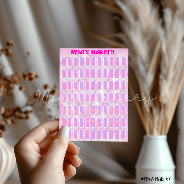 Energise sticker sheet
