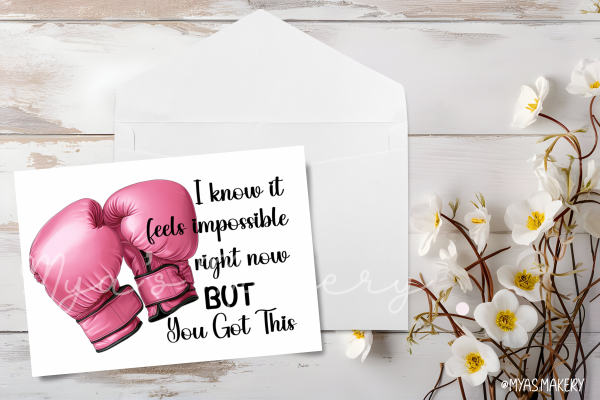 I know it feels impossible but you got this card