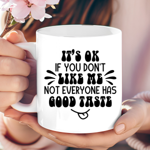 It's okay if you dont like me not everyone has good taste