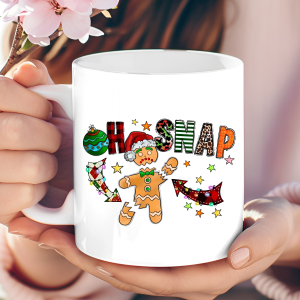 "Oh Snap" Broken Gingerbread Man Mug