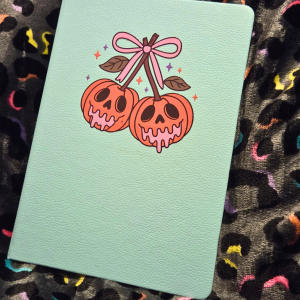 Pumpkin cherries notebook