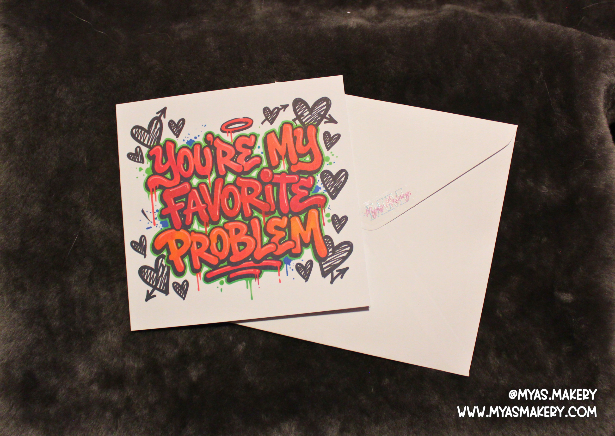 Favourite Problem – Playful Romantic Card