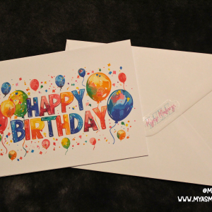 Confetti Shout– Colourful Birthday Card