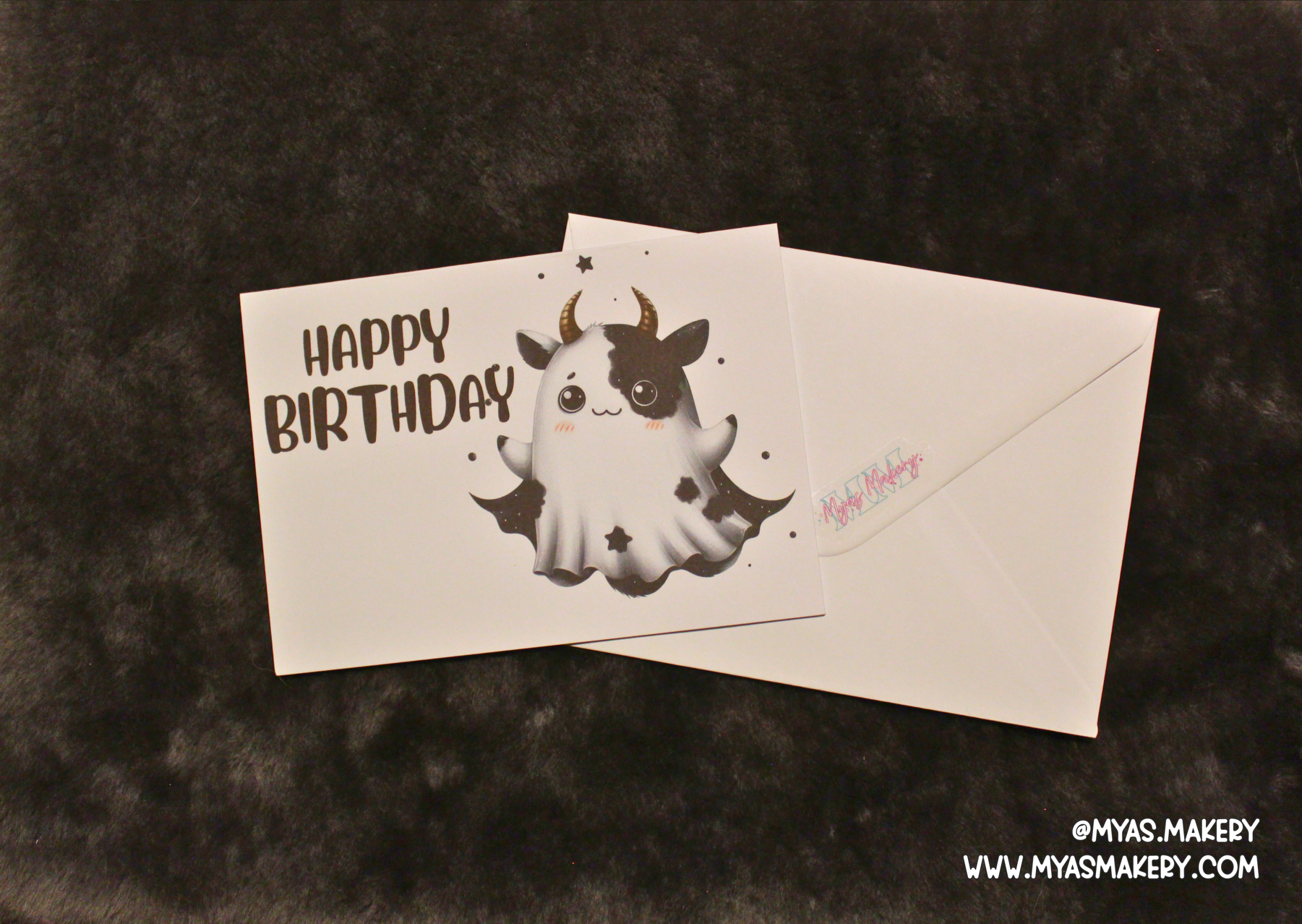 Moo Boo Birthday Card