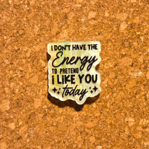 I don't have the energy pin