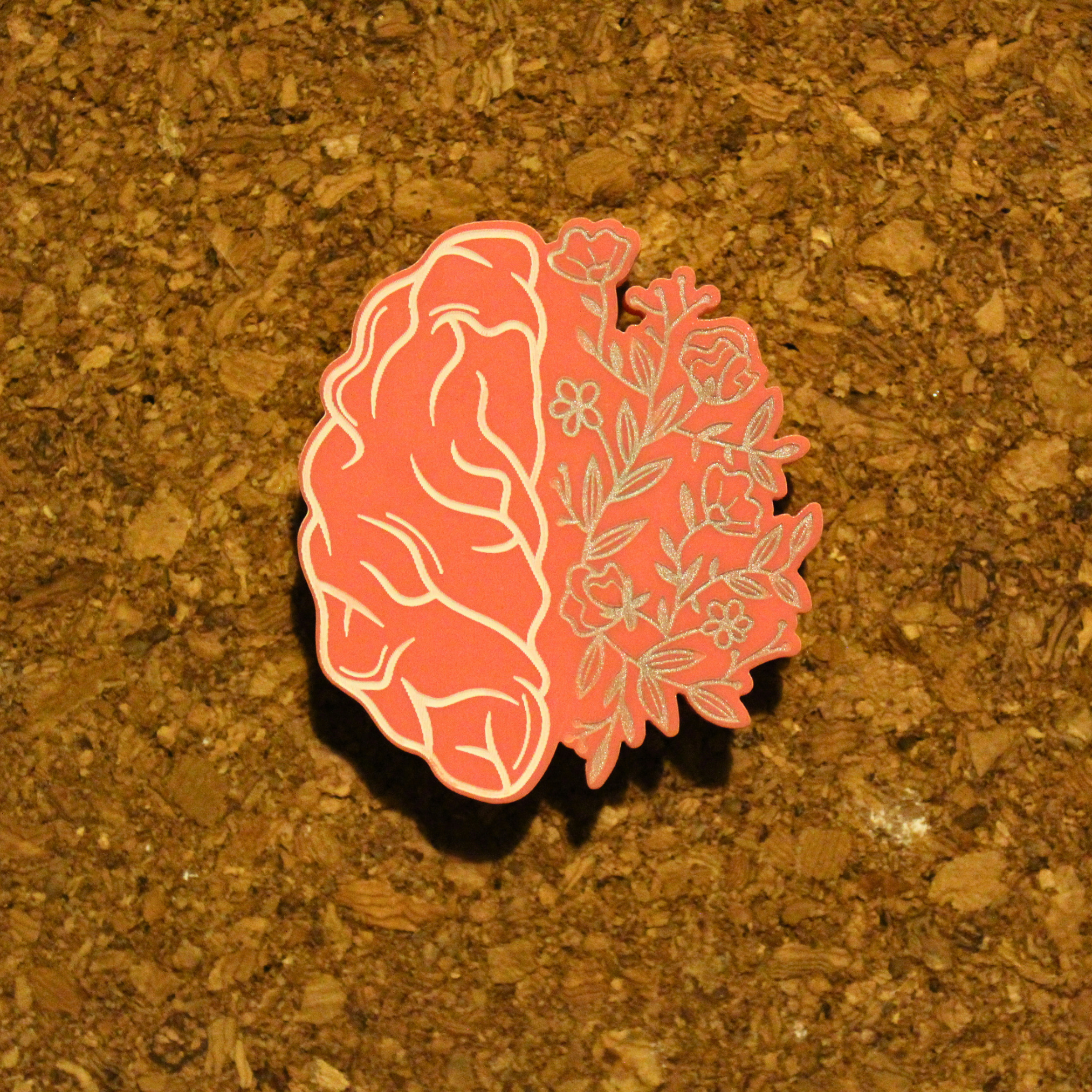 Brain and Blossoms pin - Image 2
