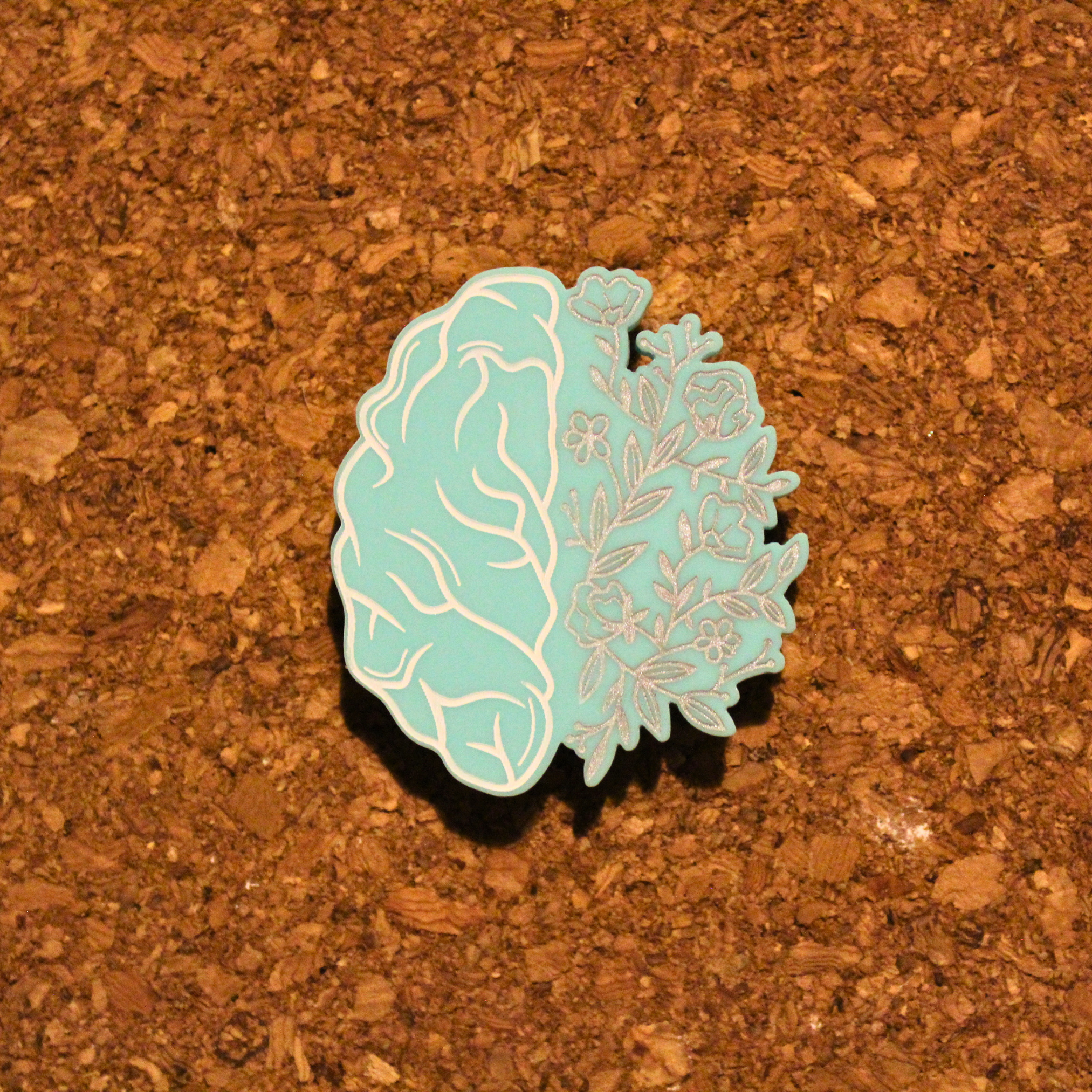 Brain and Blossoms pin - Image 3