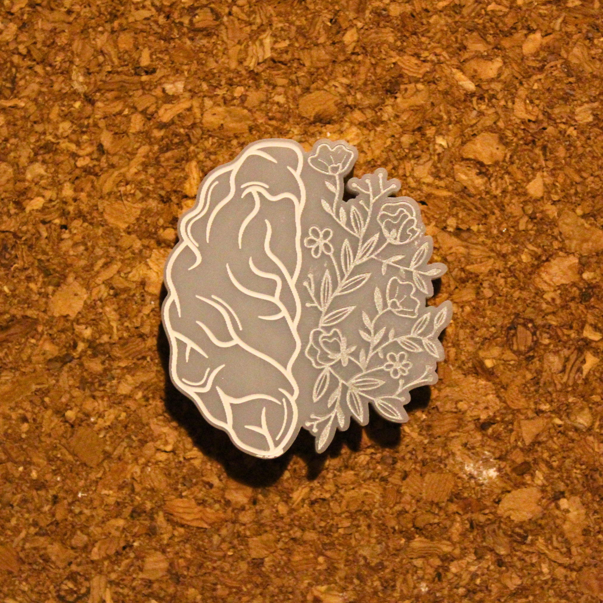 Brain and Blossoms pin - Image 4