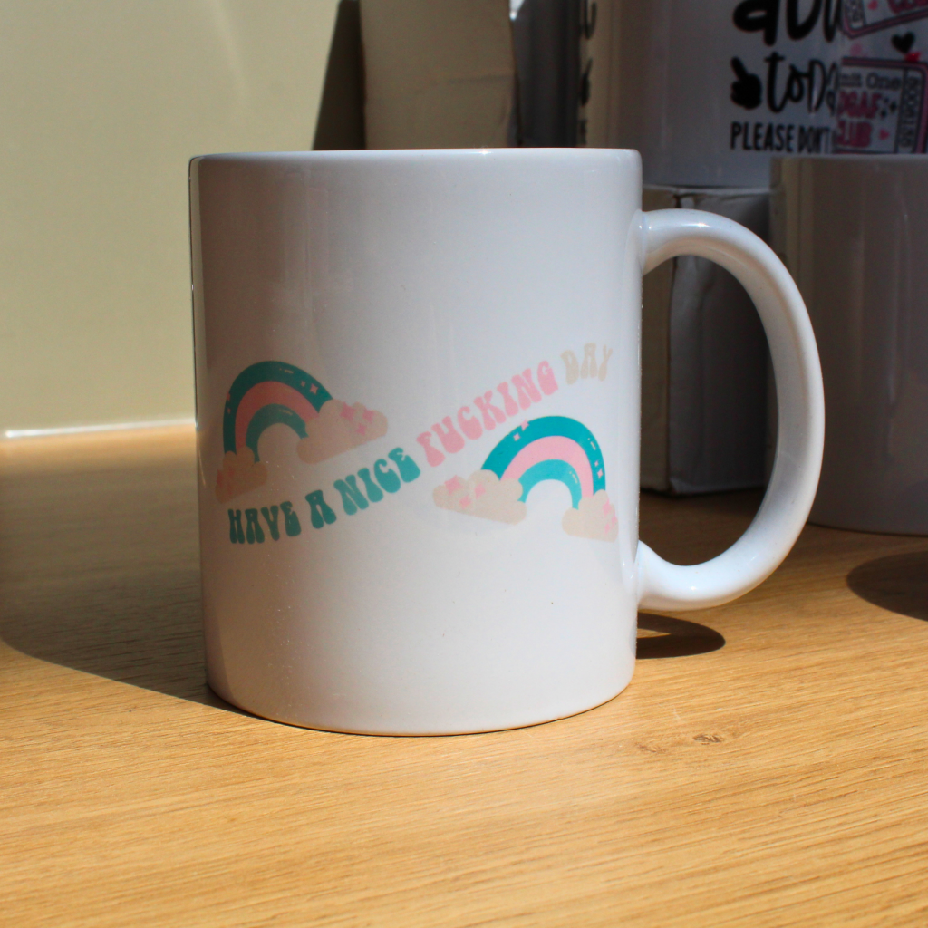 Rainbow Sass Mug — Pastel Cute, Zero Filter Edition