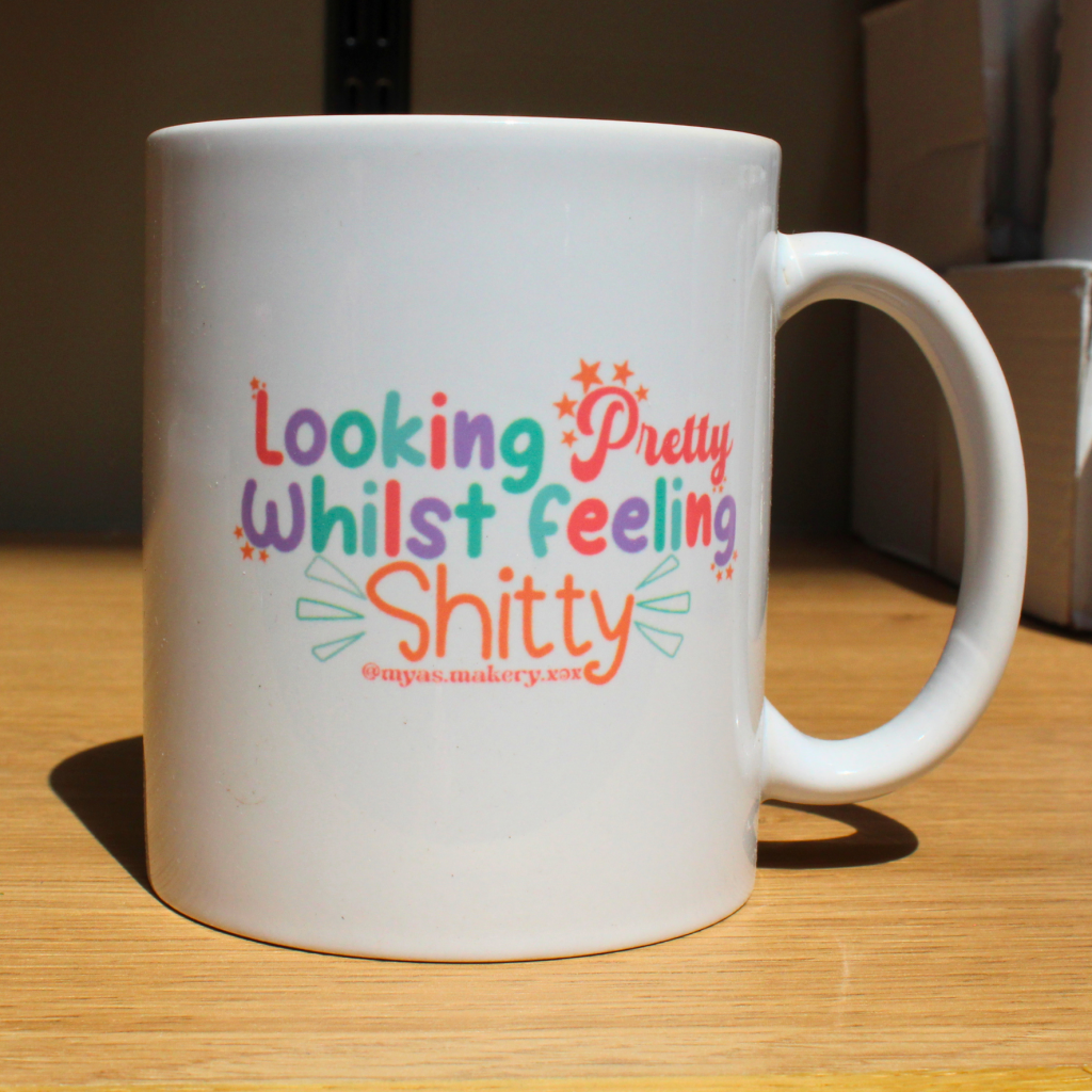 Looking Pretty, Feeling Shitty — Pastel Realness Mug