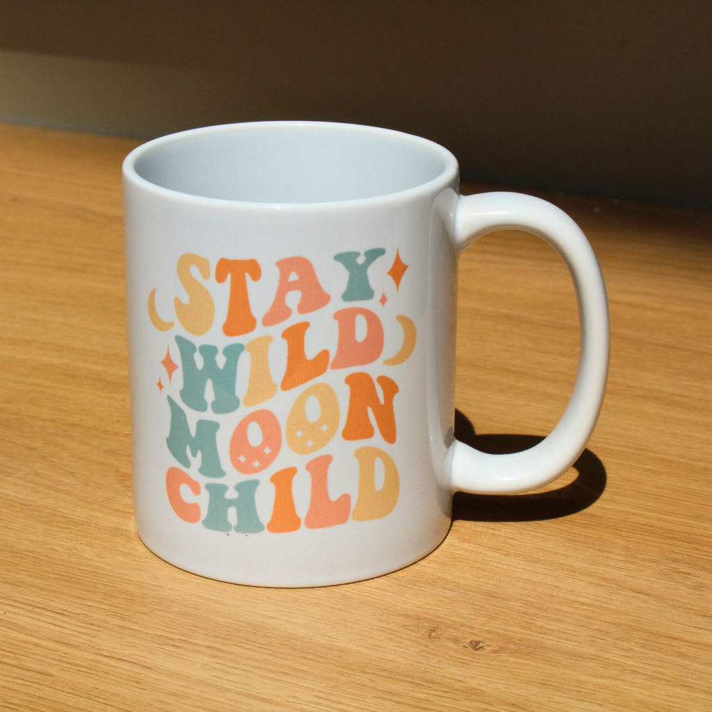 Stay Wild Moon Child — Retro Celestial Mug