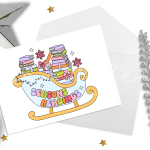 "Seasons Readings" Bookish Christmas Card