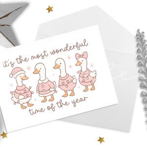 "Most Wonderful Time" Christmas Duck Card