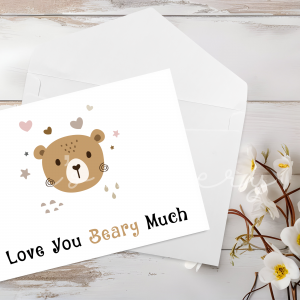 "I Love You Beary Much" Greeting Card