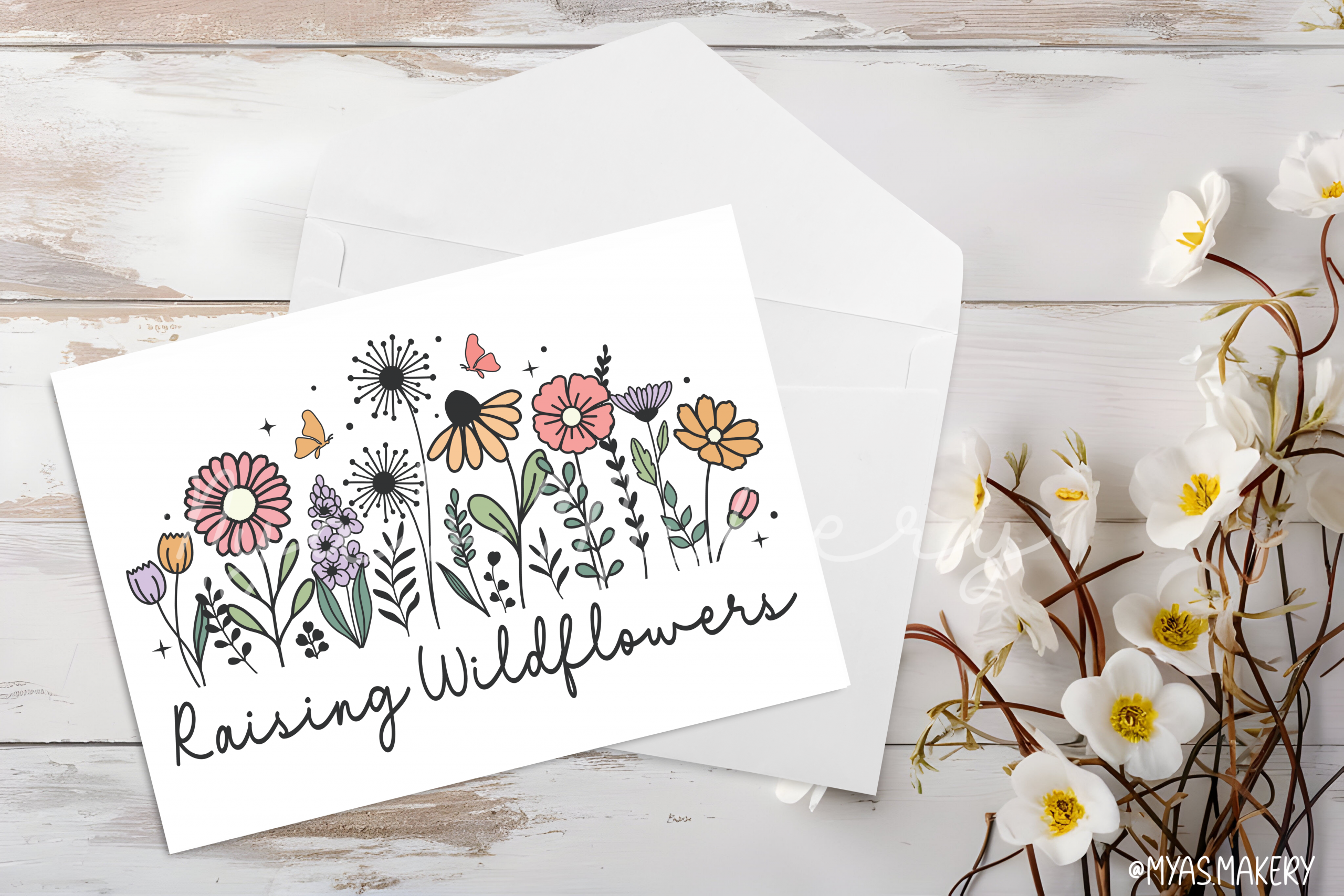 "Raising Wildflowers" Greeting Card