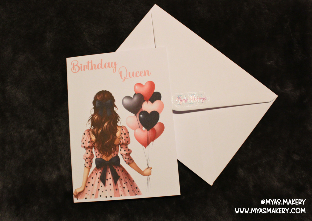 Birthday Queen Balloon Bliss — elegant, feminine, and gift‑ready