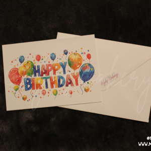 Happy Birthday with Balloons
