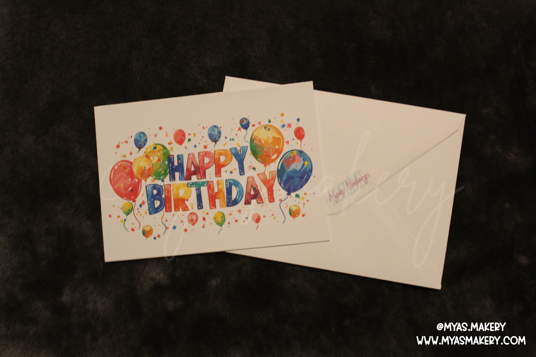 Happy Birthday with Balloons