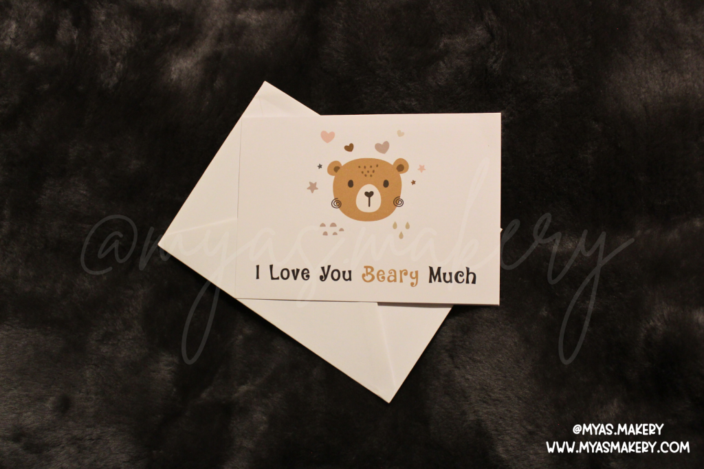 "I Love You Beary Much" Greeting Card