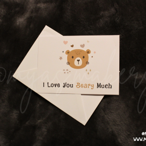 "I Love You Beary Much" Greeting Card