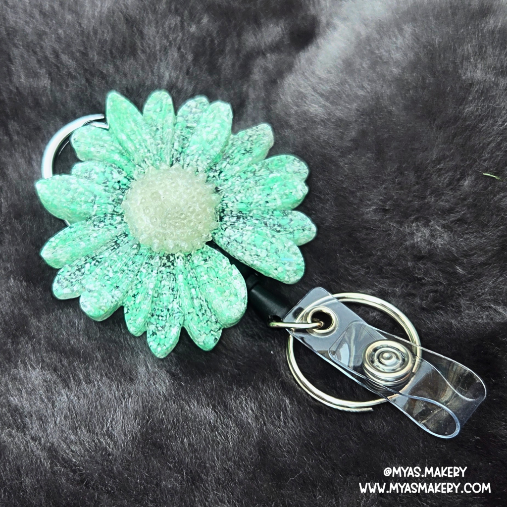 Neon Nugget Floral Badge Reel