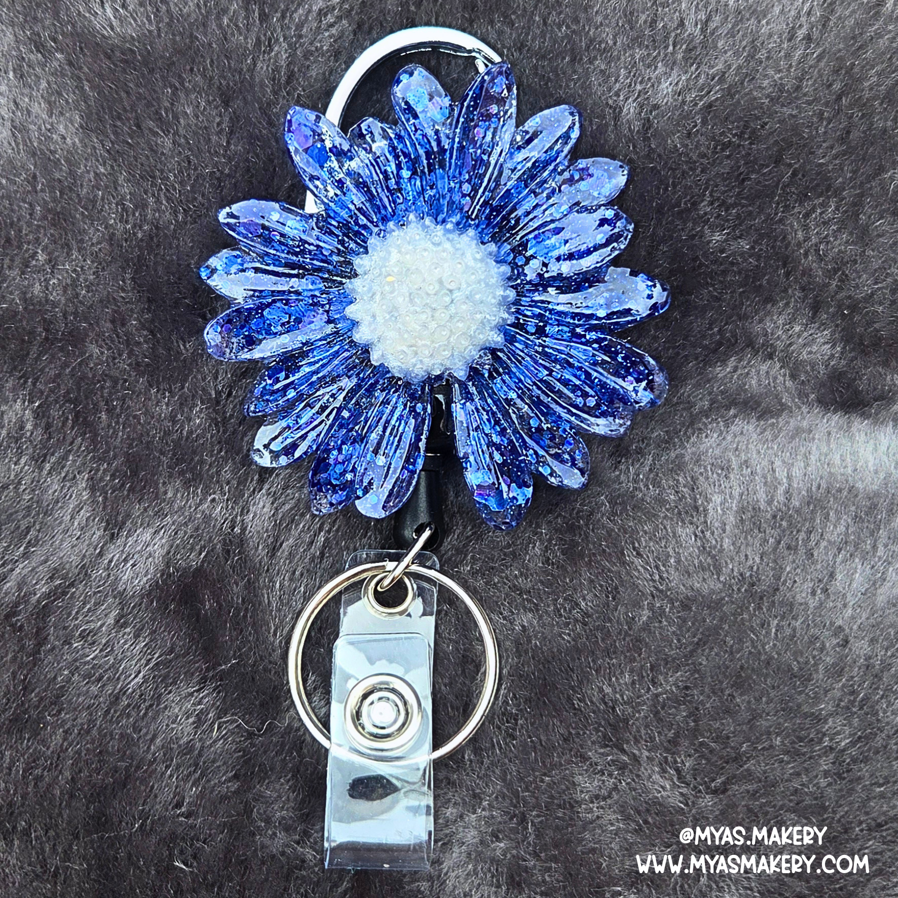 Blue Lagoon Floral Badge Reel - Image 2