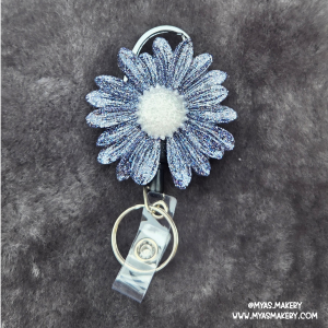 Starry night Floral Badge Reel