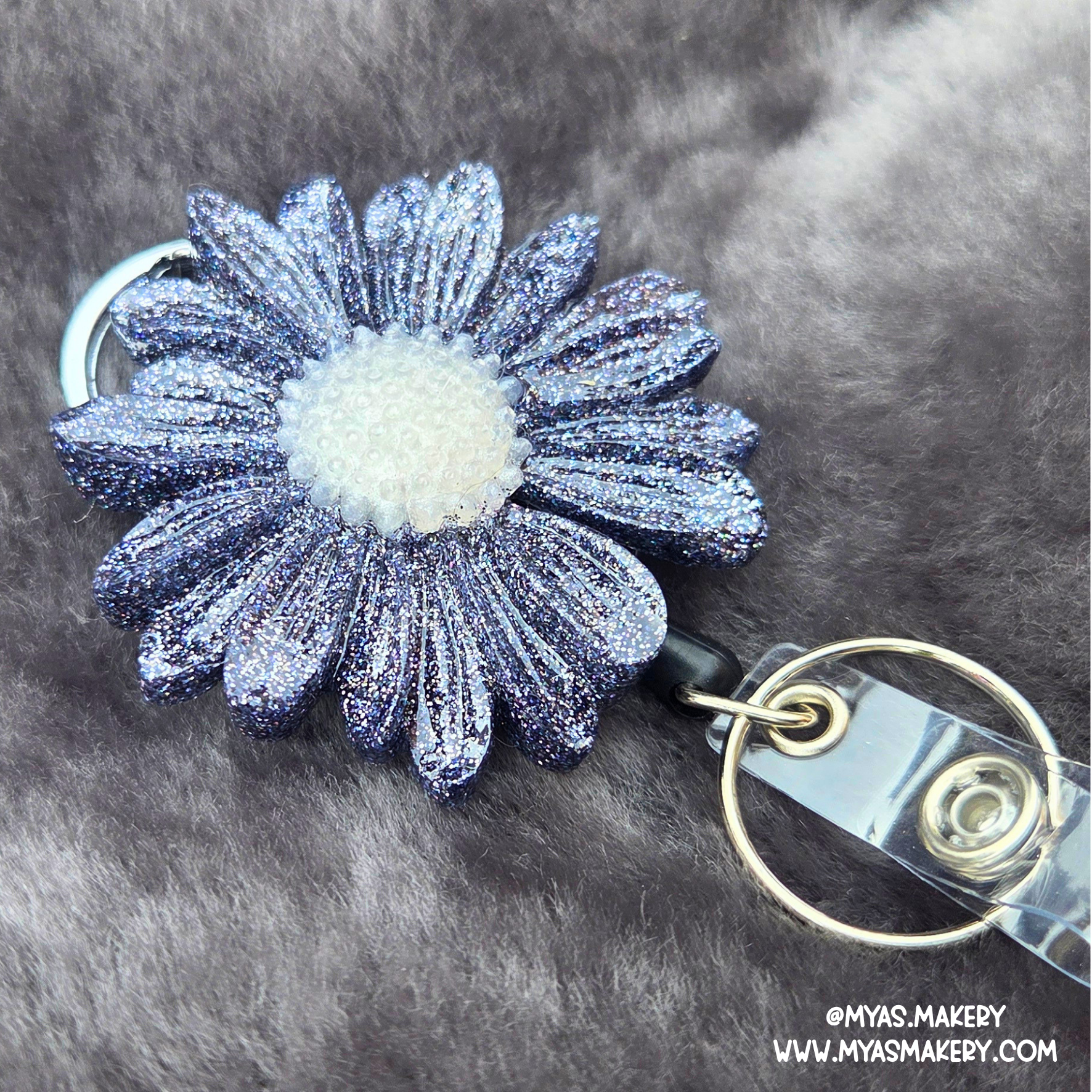 Starry night Floral Badge Reel - Image 2