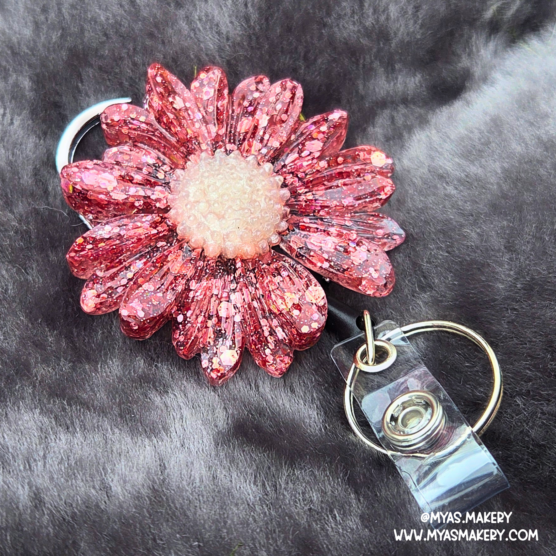 Blaze burst floral badge reel - Image 2
