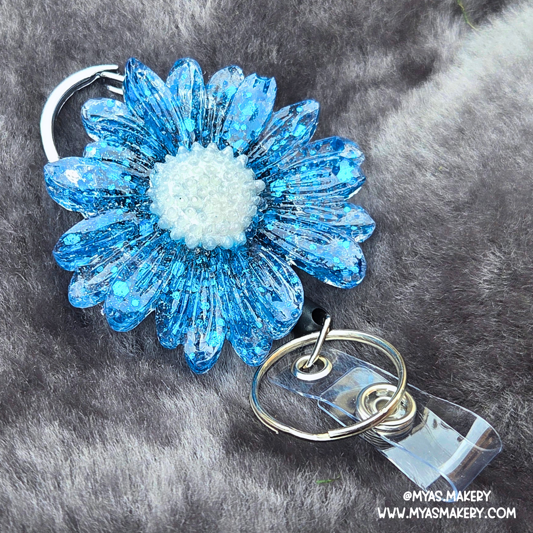Bubblegum Floral Badge Reel - Image 2