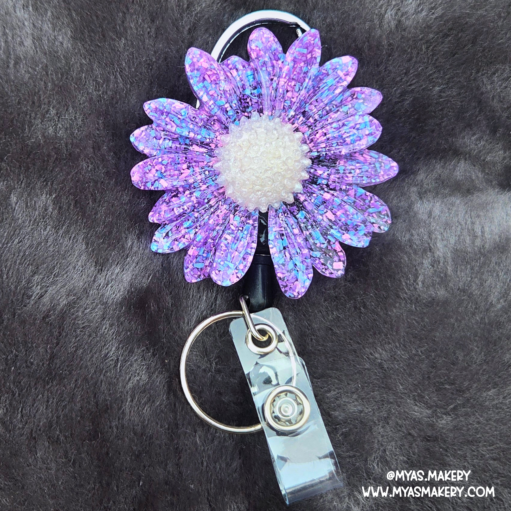 Berry Blast Floral Badge Reel
