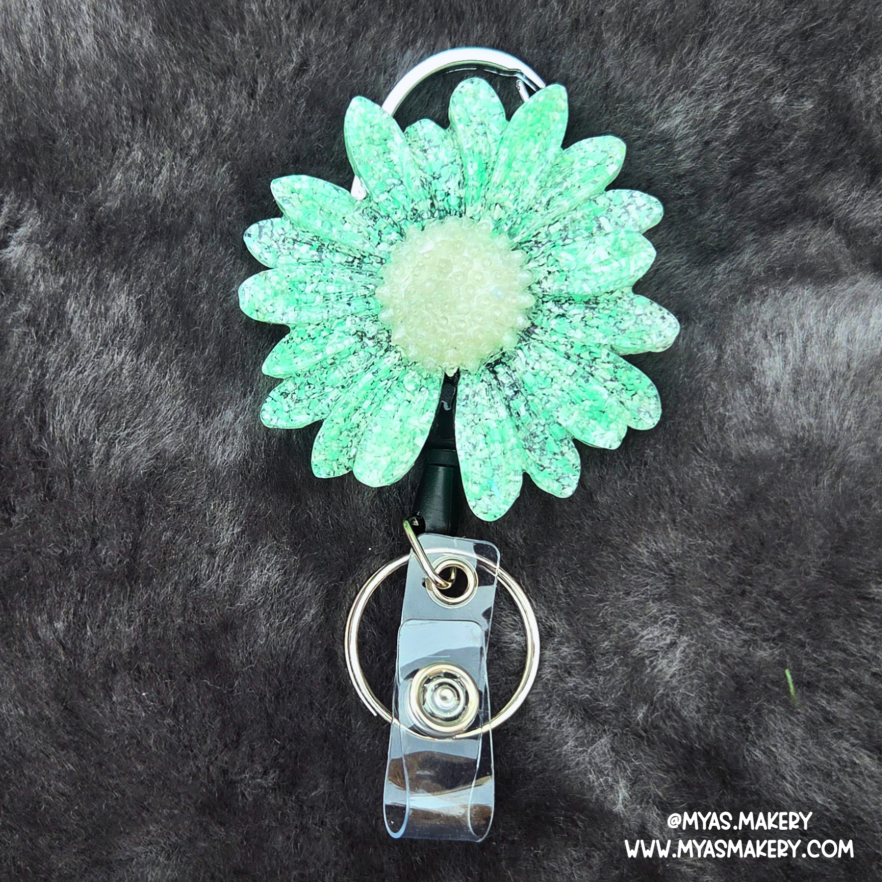Neon Nugget Floral Badge Reel - Image 2