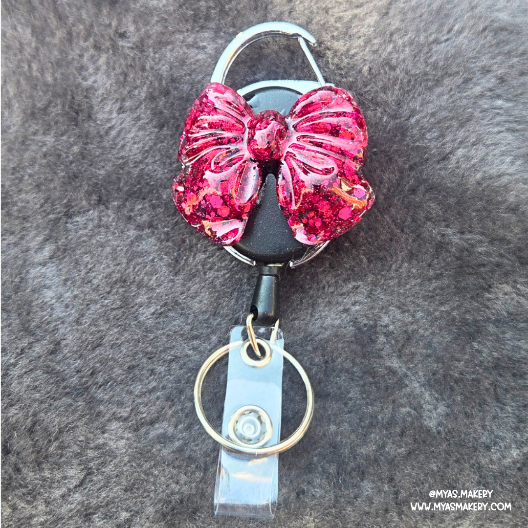 Ruby Bow Badge Reel - Image 2