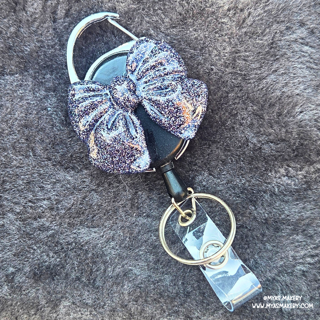 Starry Night Bow Badge Reel - Image 3