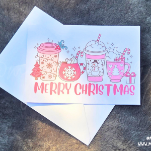 Retro "Merry Christmas" Coffee & Cocoa Card