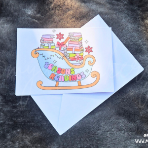 "Seasons Readings" Bookish Christmas Card
