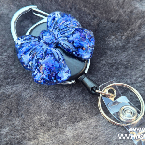 Blue Lagoon Bow Badge Reel