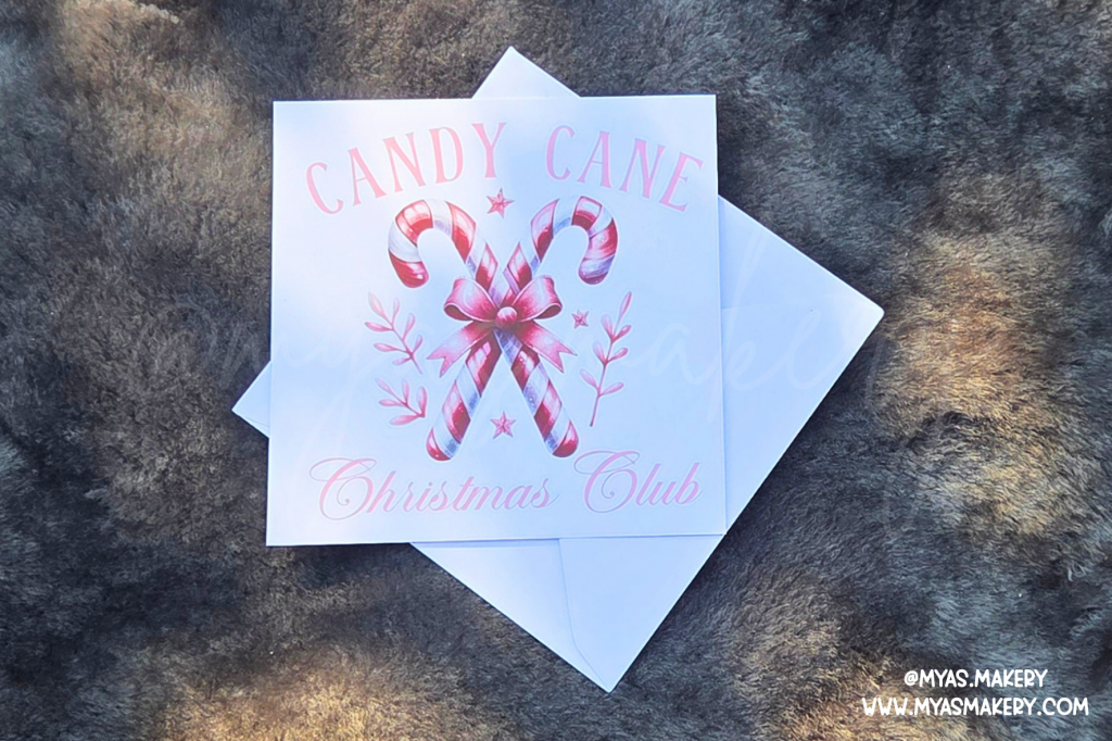 "Candy Cane Christmas Club" Greeting Card
